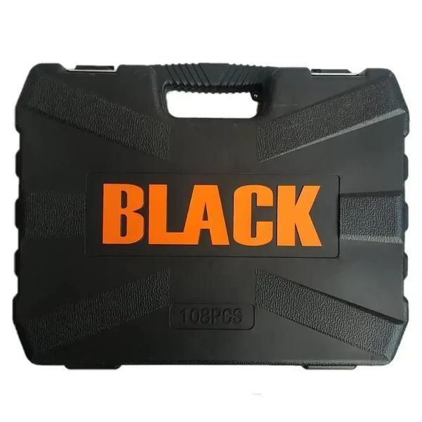 Набір інструментів 108 предметів BLACK 108 предметів, кейс інструментів MGT-BLACK фото