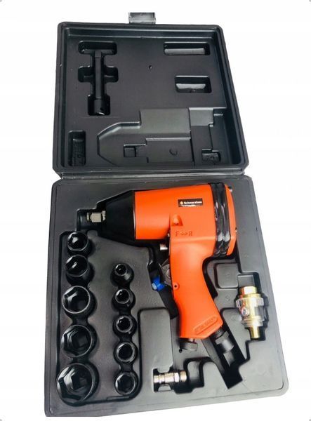 Гайковерт для гаража пневматичний Schwarzbau 400 Нм 6 атм 1/2" гайковерт пневматичний для шиномонтажу MGT-85226_max фото