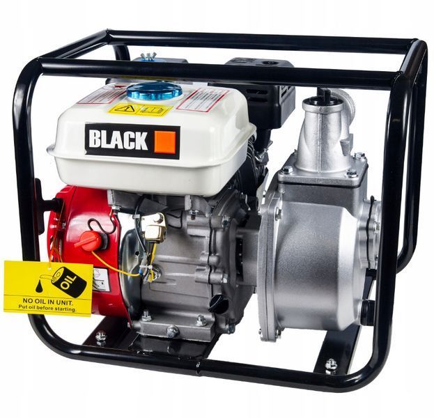 Мотопомпа бензинова для води 500 л/хв Black B578444 4-тактна мотопомпа для очищення води PWT-B578444 фото