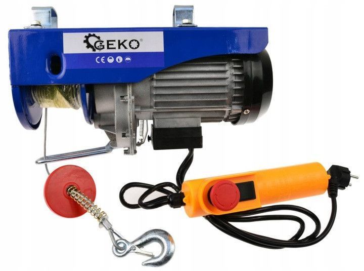 Електроталь Geko 500/1000 кг ! 2000 Ватт - 12/6 м (на пряму/через блок) MGT-857248_cpa фото