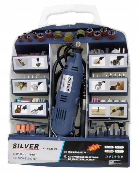 Шліфувально-гравірувальне машина Silver ! 350 Вт + гнучкий вал MGT-77518_max фото