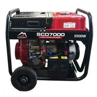 Генератор дизельный Vulkan SCD7000TЕ 5.5 кВт PWT-SCD7000TЕ фото