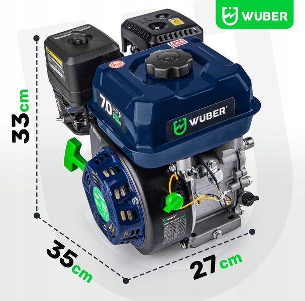 Двигун бензиновий WUBER W41001 7кВт бензиновий двигун для техніки PWT-W41001 фото