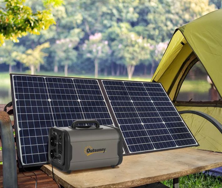 Станція автономна зарядна Outsunny 500/1000 Вт зарядна станція для дому універсальна PWT-O66236 фото