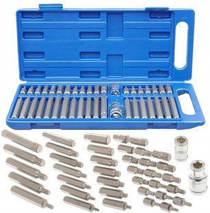Набір біт 40 шт. в кейсі Vorfal V08070 TORX IMBUS HEX SPLINE XZN MGT-V08070 фото