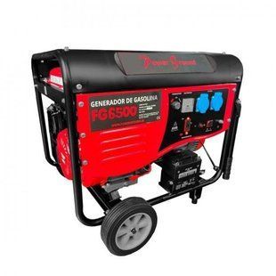 Генератор Power Ground FG6500 6,5 кВт 1-фазный бензиновый с электростартером + колеса и ручка PWT-FG65003 фото