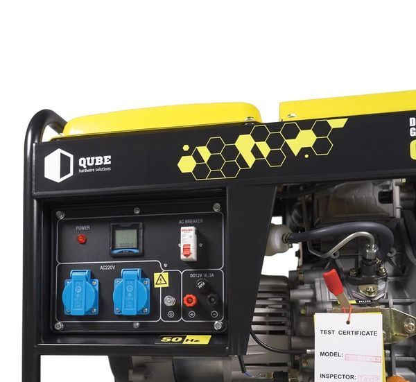 Генератор дизельний QUBE QED4000X 2.9-3.2 кВт, ручний старт PWT-QED4000X фото