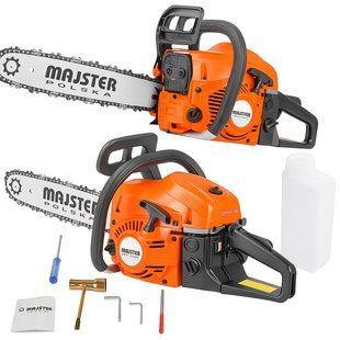 Бензопила Majster Polska 40 см 16'' бензиновая пила с мощным двигателем бензопила для дачи MGT-6378410 фото
