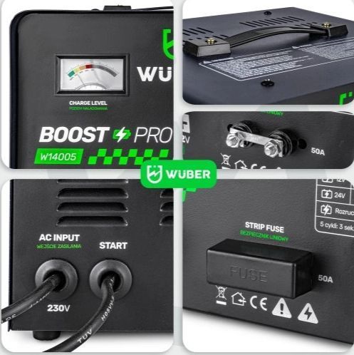 Пуско зарядний пристрій WUBER 12V/24V гарантія 12 місяців MGT-WUBER-93434 фото
