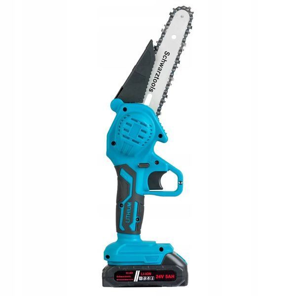 Гілкоріз акумуляторний з АКБ SCHWARZTOOLS 6" міні-пила + МАСЛО MGT-SCHWARZTOOLS 6'', фото