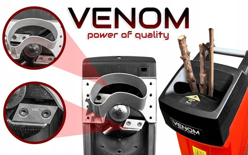 Измельчитель веток VENOM 2400Вт SRE2500 MGT-SRE2500 фото