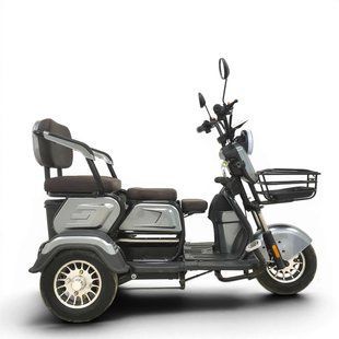 Электромопед трехколесный Power Wheel 1000 Вт 35 км/ч скутер на трех колесах электроскутер для людей с инвалидностью ALR-10PL35 фото