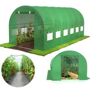 Парник для розсади з вентиляцією GO GARDEN 600 х 300 х 200 см 18 м&sup2; теплиця арочна з вікнами плівковий тунель IMP-GGRDN18 фото