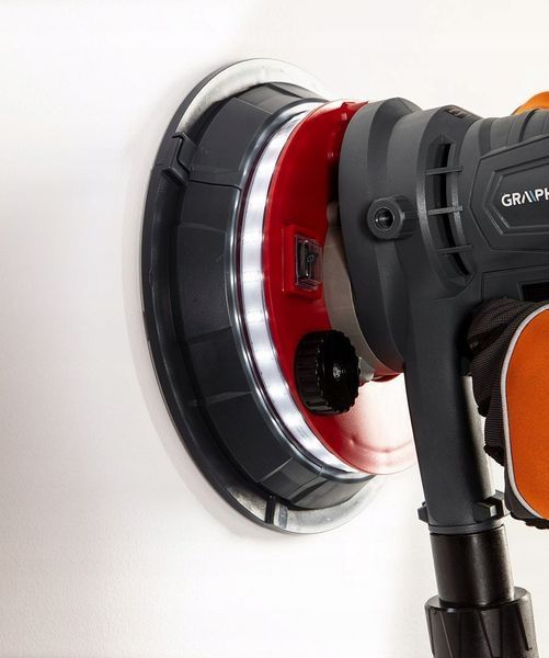 Шліфувальна машина для стін Graphite 1.4 кВт, регулювання обертів MGT-59G263 фото