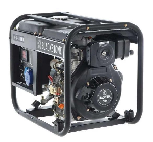 Генератор дизельний однофазний 2.9-3.2 кВт ручний старт Blackstone PWT-K601038 фото