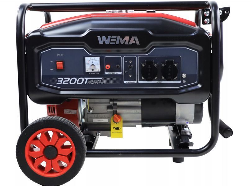 Бензиновый генератор 4-тактный Weima WM3200 3.5 кВт с воздушным охлаждением PWT-WM3200 фото