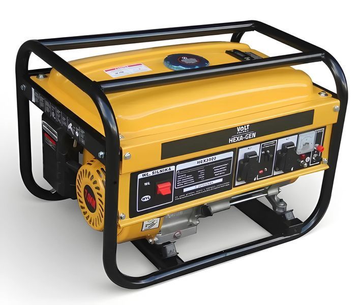 Генератор бензиновий Volt Polska HEX-GEN 2.5 кВт 3.5 кВт 7 к.с. 210 см3 66 дБ 12 л бензиновий 4-тактний генератор MGT-HEX-GEN фото