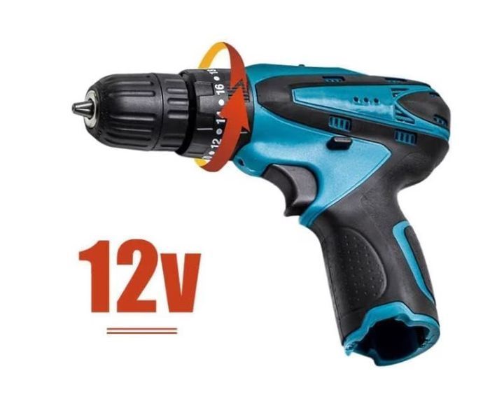 Шурупокрут акумуляторний DRILL DR-220 2 акумулятори 12 В шурупокрут у кейсі MGT-DR-220-039 фото