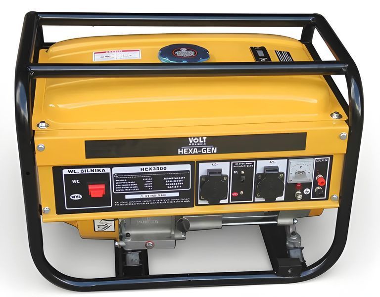 Генератор бензиновий Volt Polska HEX-GEN 2.5 кВт 3.5 кВт 7 к.с. 210 см3 66 дБ 12 л бензиновий 4-тактний генератор MGT-HEX-GEN фото
