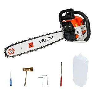 Бензопила VENOM VCS5802 40 см 5.9 к.с. 10000 об/хв 0,325" бензопила для обрізки гілок PWT-VCS5802 фото