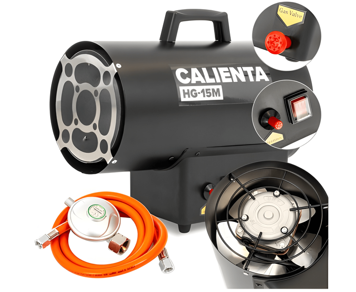 Теплова газова гармата Calienta 20 кВт 450 м&sup3;/год LPG 1,09 кг/год обігрівач гармата PWT-PW-89985 фото