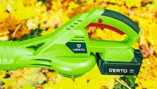 Акумуляторна повітродувка для листя Verto 52G506-0 200 км/г 18В акумуляторний садовий пилосос MGT-52G506-0 фото