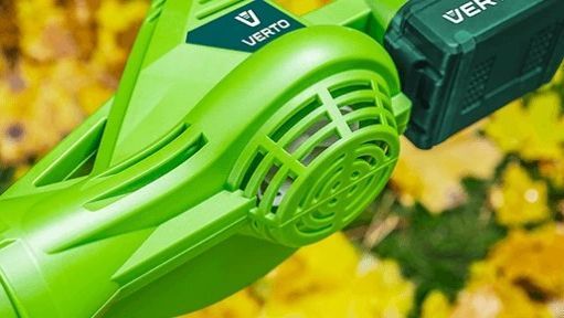 Акумуляторна повітродувка для листя Verto 52G506-0 200 км/г 18В акумуляторний садовий пилосос MGT-52G506-0 фото