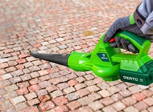 Акумуляторна повітродувка для листя Verto 52G506-0 200 км/г 18В акумуляторний садовий пилосос MGT-52G506-0 фото