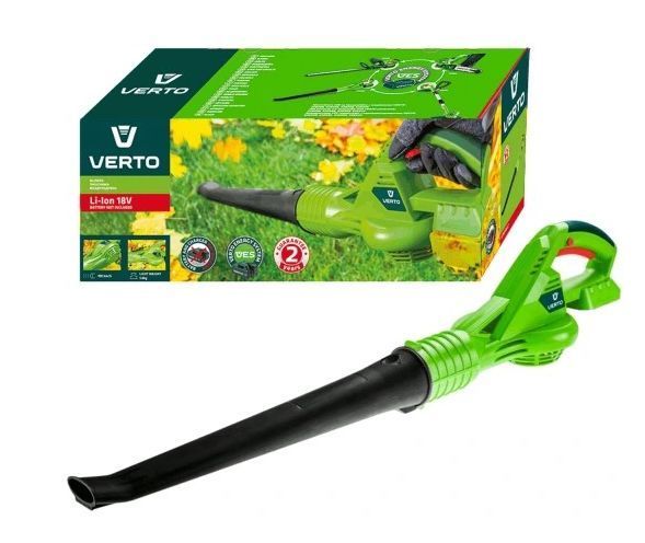 Акумуляторна повітродувка для листя Verto 52G506-0 200 км/г 18В акумуляторний садовий пилосос MGT-52G506-0 фото