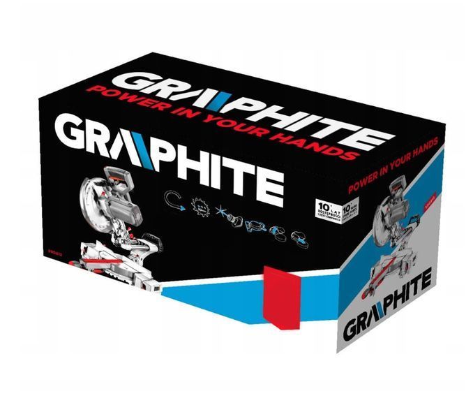 Настільна торцювальна пила 2,9 кВт 305 мм Graphite 59G812 2850 об/хв PWT-59G812 фото