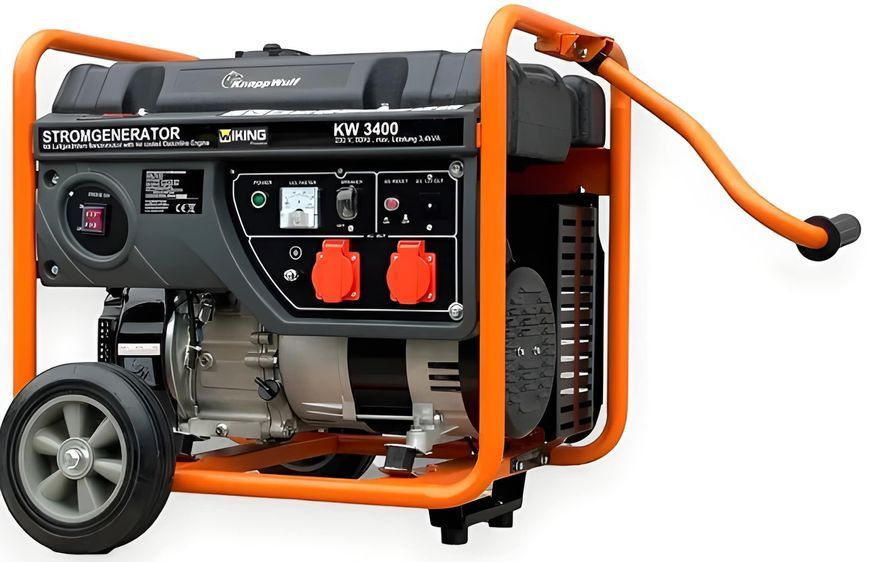 Генератор бензиновий KnapppWulf KW3400 2,7 кВт 3 кВт 0,6 л 212 см&sup3; бензогенеретор MGT-189 фото