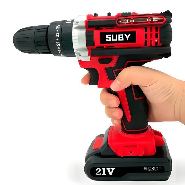 Дрель шуруповерт аккумуляторная SUBY SB-0184 21V 1400 об/мин 2 аккумулятора PWT-SB-0184 фото