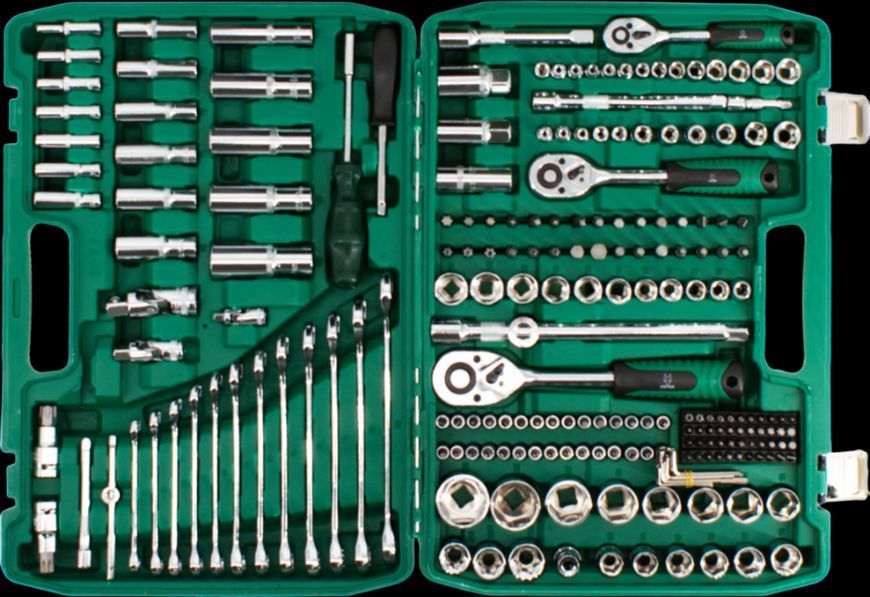 Набір торцевих гайкових ключів COYOC,&nbsp;1/2",&nbsp;3/8",&nbsp;1/4", 216 в наборі MGT-5905683600514 фото