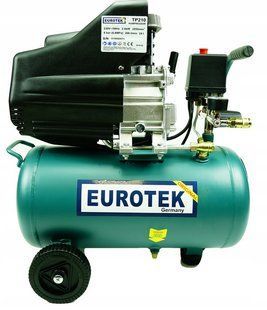 Компрессор воздушный с ресивером 24 л. EUROTEK PWT-409874 фото