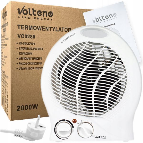 Тепловентелятор, нагрівач Volteno VO0280, 2000 Вт PWT-6610 фото