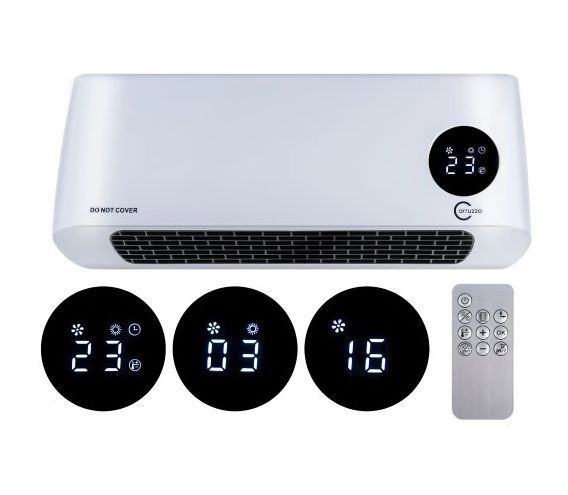 Настінний обігрівач Carruzzo HC2100 1200 Вт тепловентелятор MGT-HC2100 фото