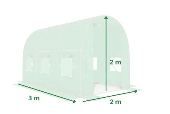 Тунель садовий плівковий Funfit Garden розміри 3x2x2 м, 6 м&sup2; теплиця універсальна MGT-U37372 фото