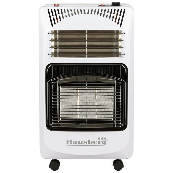 Газово-електричний обігрівач Hausberg HB-1020 2в1 (білий) PWT-HB-1020white фото
