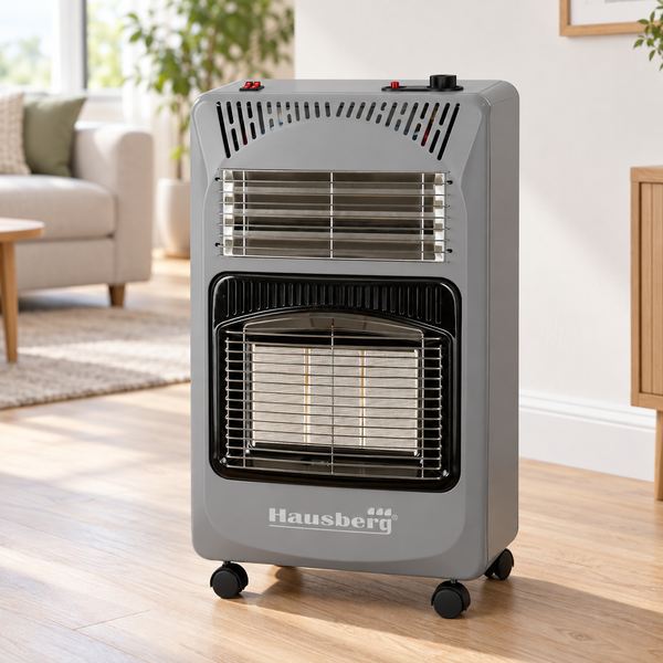 Газово-электрический обогреватель Hausberg HB-1020 2в1 IMP-HB-1020white фото