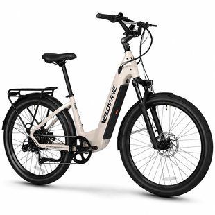 Аккумуляторный велосипед 17" колеса 26" 48V/500W/12,8Ah Velowave велосипед электрический городской KVD-V1106323 фото