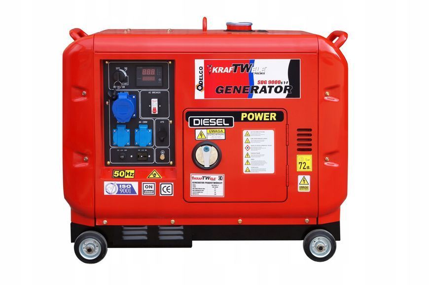 Генератор дизельний KrafTWele SDG9000 1F, 7600 Вт MGT-SDG9000 фото