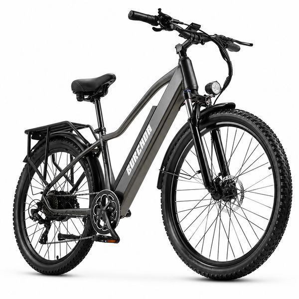 Электрический велосипед 17" колеса 26" 48V/500W/12,8Ah BURCHDA электровелосипед с аккумулятором велосипед с стальной рамой KVD-B11069513 фото