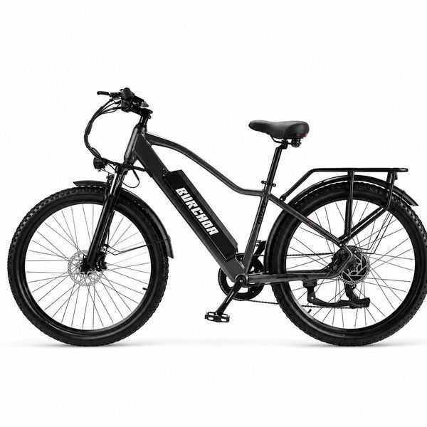 Электрический велосипед 17" колеса 26" 48V/500W/12,8Ah BURCHDA электровелосипед с аккумулятором велосипед с стальной рамой KVD-B11069513 фото
