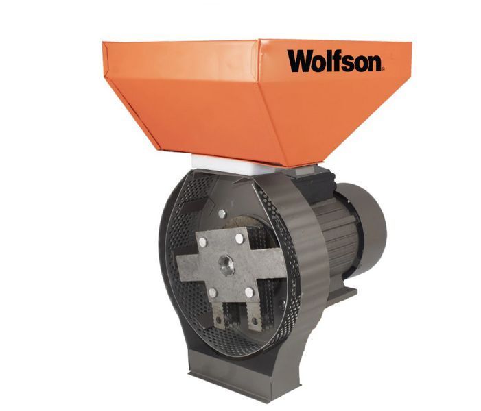 Млин для подрібнення зерна WOLFSON 2 кВт кормоподрібнювач PWT-WOLFSON фото