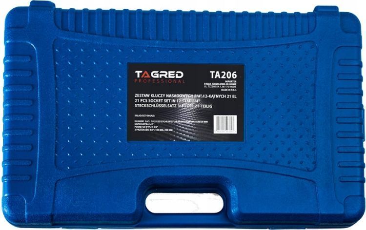 Набір ключів торцевих Tagred Professional&nbsp;TA206, 3/4", 21 шт MGT-476745 фото