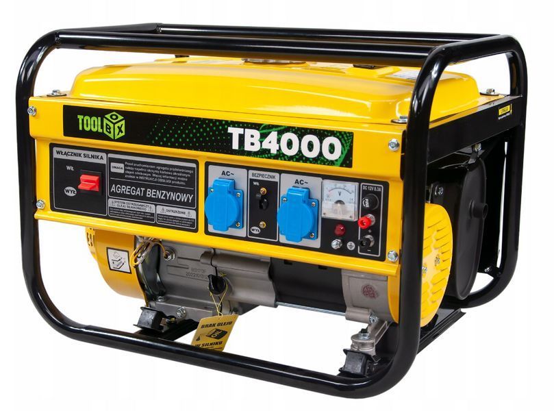 Генератор бензиновий Toolbox TB4000 2,5 кВт 3 кВт 15 л генератор бензиновий 4-тактний MGT-TB4000 фото