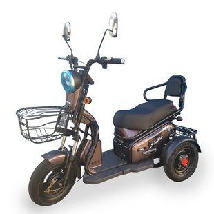 Электротрицикл с сиденьем EcoRide 1000 Вт 35 км/ч трехколесный транспорт на аккумуляторе электротранспорт для маломобильных людей ALR-ER600V фото