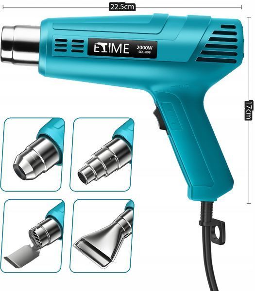Фен технический Etime SDL-808, 2000 Вт, 500 л/мин MGT-Etime SDL-808 фото