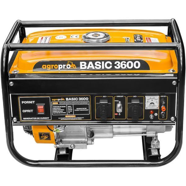 Бензиновий генератор 3,1 кВт, однофазний, 7 к.с., бак 15 л, АВР, AgroPro BASIC 3600 PWT-BSC3600 фото