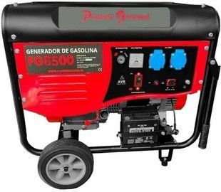 Генератор Power Ground FG6500 6,5 кВт 1-фазный бензиновый с электростартером + колеса и ручка MGT-FG65003 фото